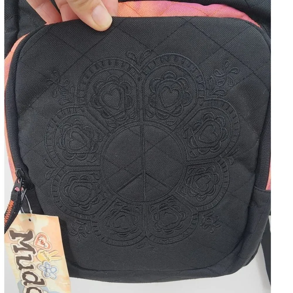 Deadstock Vintage Y2K Mudd‎ Embroidered Tie Dye Bookbag Backpack